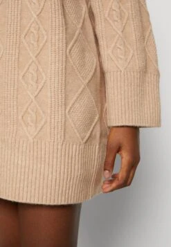 Even&Odd Perkin Ausschnitt Mini Strickkleid - Robe Pull - Tan -Mode Soldes 1c2791008dc3482786da4837dbbd82c9