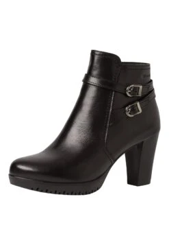 Tamaris Boots À Talons - Black Leather -Mode Soldes 2bbe97ce676b4ff38caaea21f3819c5d