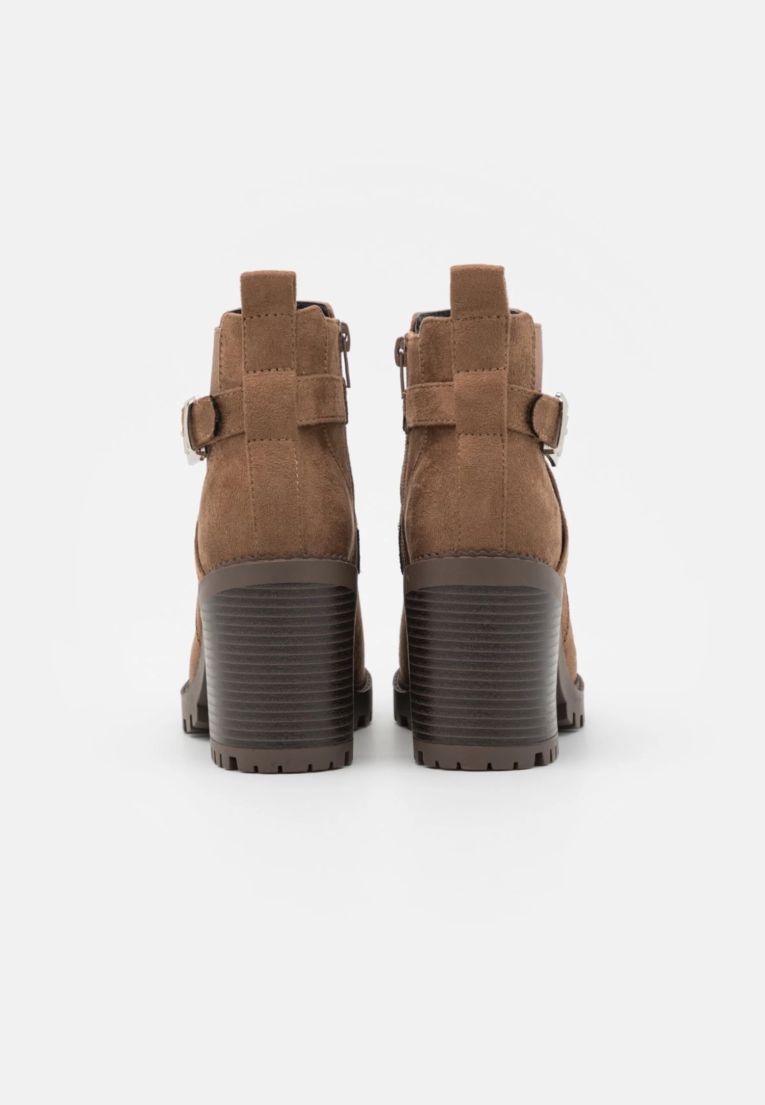 Bottines À Talons Hauts - Taupe 6 Bottines À Talons Hauts - Taupe - Image 4