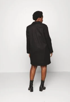 Vero Moda Curve Vmcpop Coat - Manteau Classique - Black -Mode Soldes 539180074fe9457381013d2ed70b7c1a