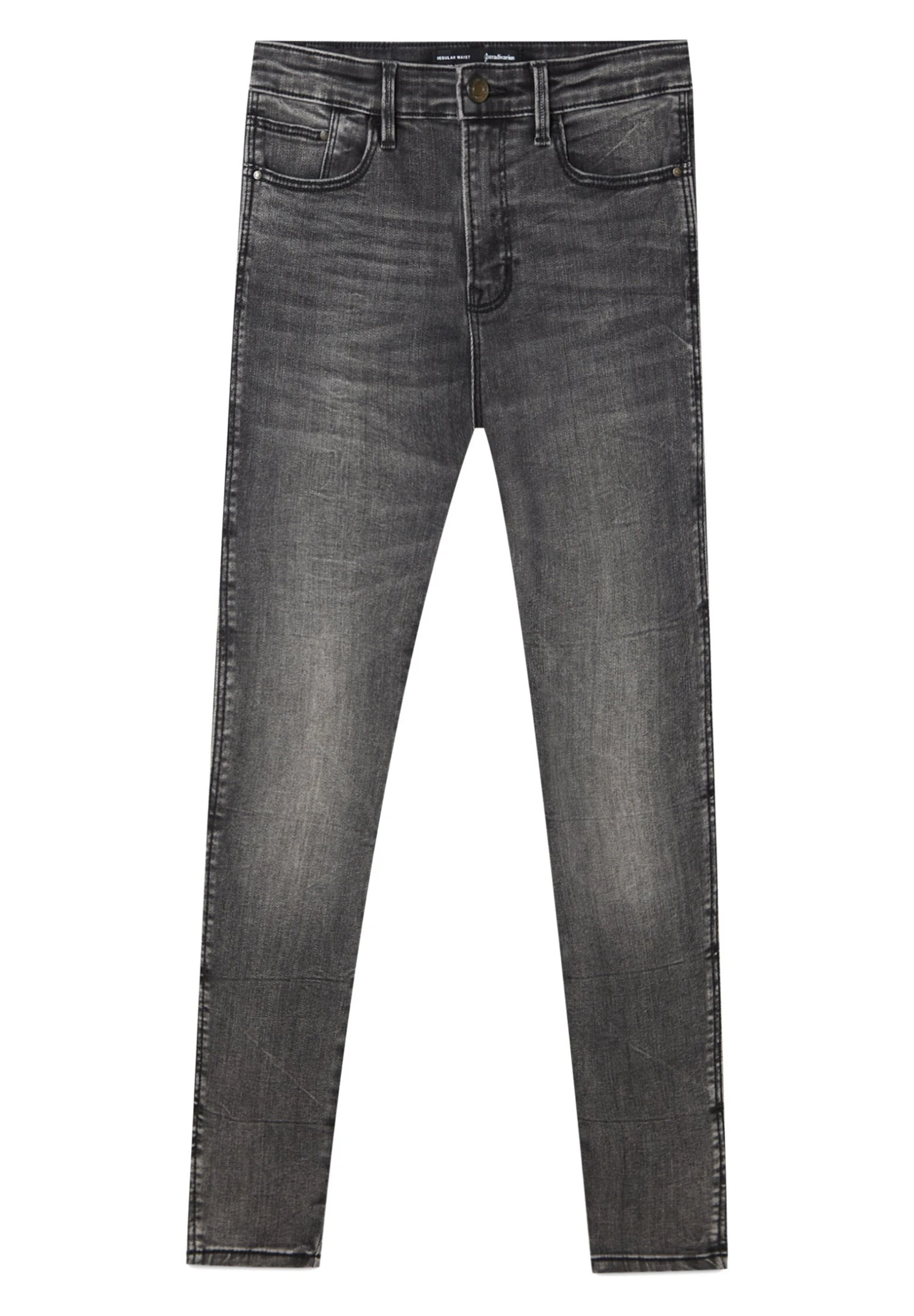 Stradivarius Mit Hohem Bund - Jean Slim - Dark Grey 7 Stradivarius Mit Hohem Bund - Jean Slim - Dark Grey - Image 5