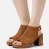Pier One Leather - Sandales À Plateforme - Cognac -Mode Soldes 58fee52b2e0a42c9b71f9c424b424b70