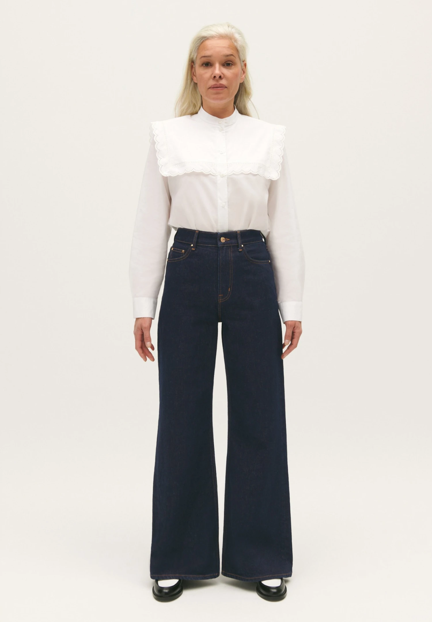 CLAUDIE PIERLOT Pandore - Jean Flare - Denim Brut 4 CLAUDIE PIERLOT Pandore - Jean Flare - Denim Brut - Image 2