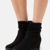 Anna Field Winter Boot - Bottines Compensées - Black -Mode Soldes 647b344f479e4770bec6659ef9b772cc