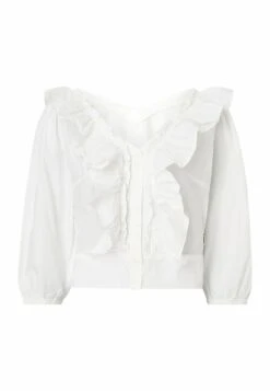 Wrangler Western Frill - Blouse - Worn White -Mode Soldes 6aae00dd52124e2fa9d8840fd4ab1352