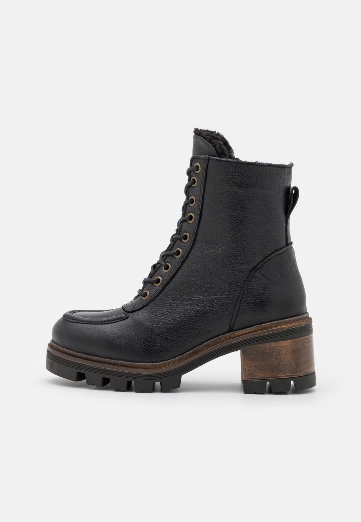 Anna Field Leather Winter Bootie - Bottes De Neige - Black 4 Anna Field Leather Winter Bootie - Bottes De Neige - Black - Image 2