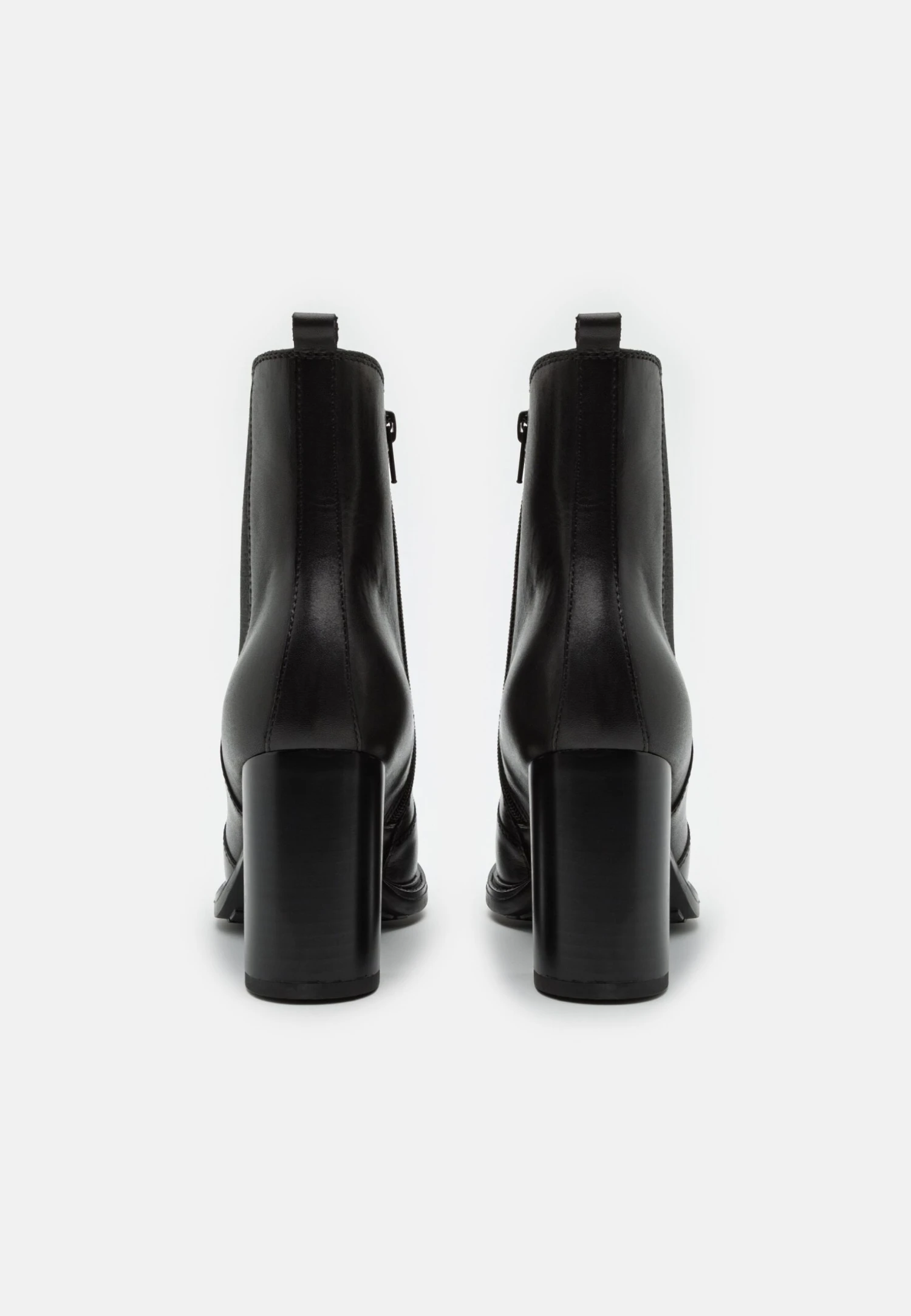 Leather - Bottines À Talons Hauts - Black 6 Leather - Bottines À Talons Hauts - Black - Image 4