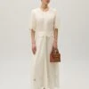 CLAUDIE PIERLOT Radeau - Robe Longue - Ecru -Mode Soldes 85287a854c9743489fb65d5cd6c69c22
