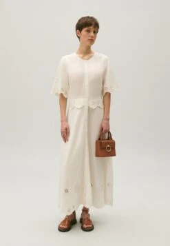 CLAUDIE PIERLOT Radeau - Robe Longue - Ecru