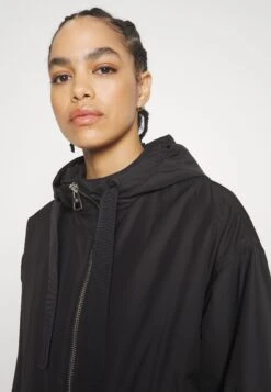 Marc O'Polo Coat Long Padded Fixed Hood Zipper Drawstring Waist - Parka - Black -Mode Soldes 869bbf01abbb4d538e910d6719d4f5ba