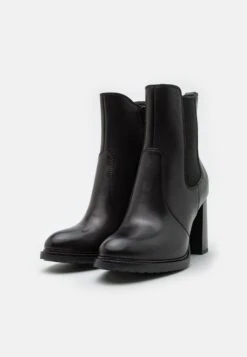 Leather - Bottines À Talons Hauts - Black 10 Leather - Bottines À Talons Hauts - Black -Mode Soldes 905be349a0424c6ebaa958778d635f40