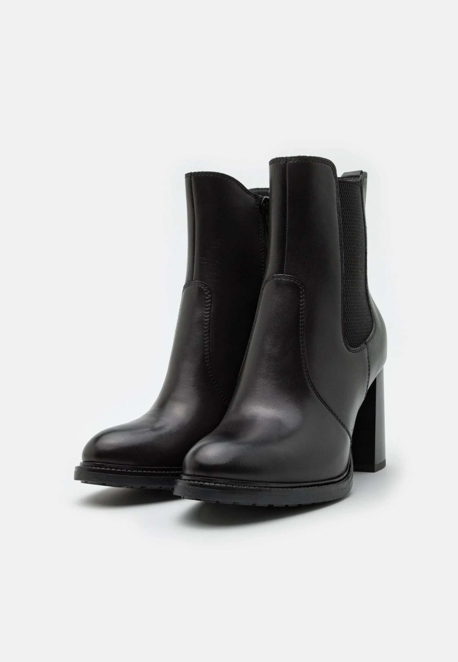 Leather - Bottines À Talons Hauts - Black 5 Leather - Bottines À Talons Hauts - Black - Image 3