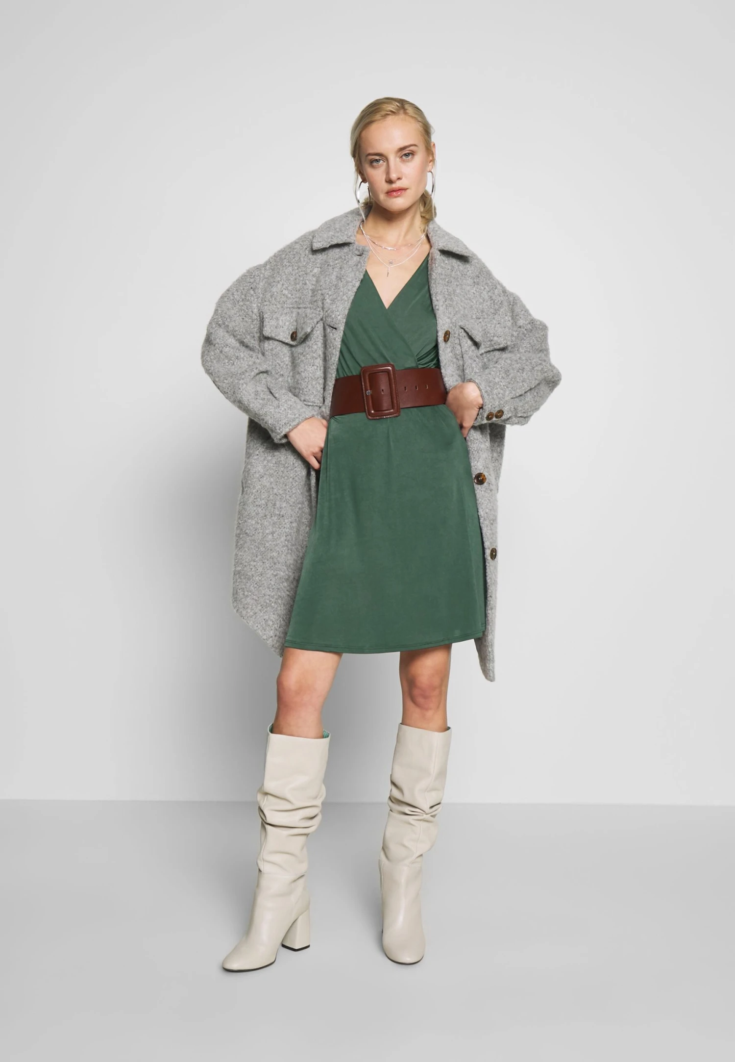 Anna Field Robe En Jersey - Scarab 4 Anna Field Robe En Jersey - Scarab - Image 2