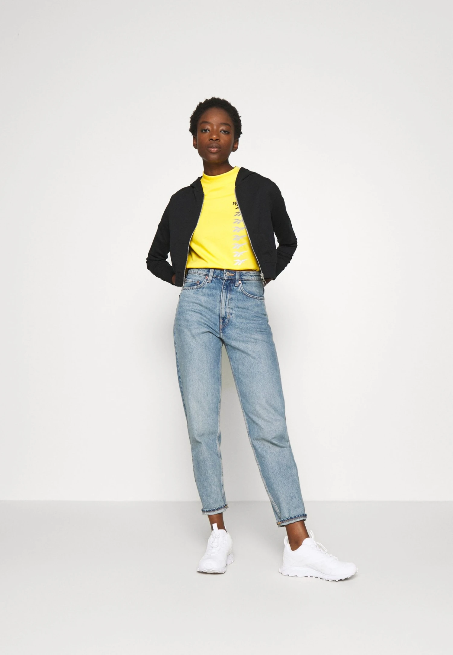 Even&Odd Sweat Zippé - Black 4 Even&Odd Sweat Zippé - Black - Image 2