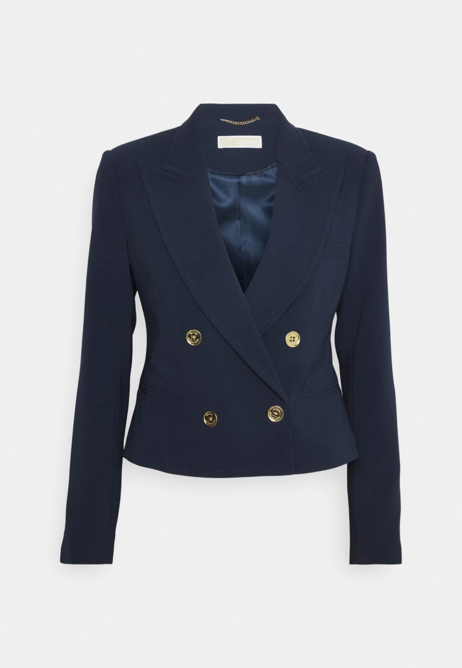MICHAEL Michael Kors Fitted Db Crop Blazer - Blazer - Midnightblue 7 MICHAEL Michael Kors Fitted Db Crop Blazer - Blazer - Midnightblue - Image 5