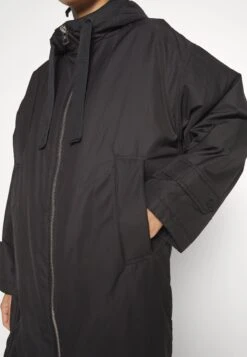 Marc O'Polo Coat Long Padded Fixed Hood Zipper Drawstring Waist - Parka - Black -Mode Soldes bf1b293a3e1f4fd5a00b5bbbcbef19fc