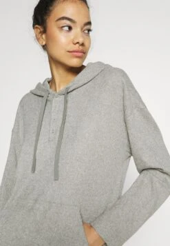 CALVIN KLEIN UNDERWEAR Ease Hoodie - Haut De Pyjama - Grey Heather -Mode Soldes c2ba1df8e5eb45a2bd97d88f296981a8