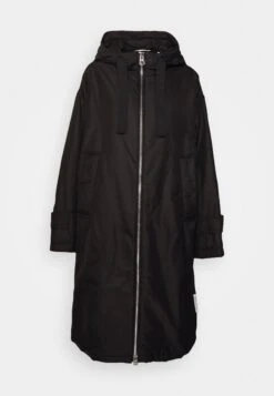 Marc O'Polo Coat Long Padded Fixed Hood Zipper Drawstring Waist - Parka - Black -Mode Soldes d24960db379a4bdf9a5ccaff38650fd0