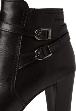 Tamaris Boots À Talons - Black Leather -Mode Soldes d71caeb6a93d4929b33fc7d470392921