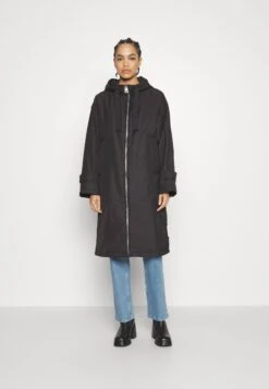 Marc O'Polo Coat Long Padded Fixed Hood Zipper Drawstring Waist - Parka - Black -Mode Soldes e18c33441d1a49fbbf75e776cd2a847b