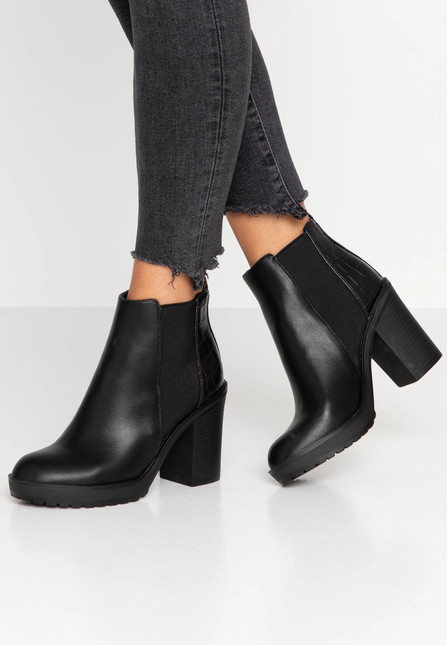 ONLY Shoes Onlboo Loop - Bottines À Talons Hauts - Black 3 ONLY Shoes Onlboo Loop - Bottines À Talons Hauts - Black